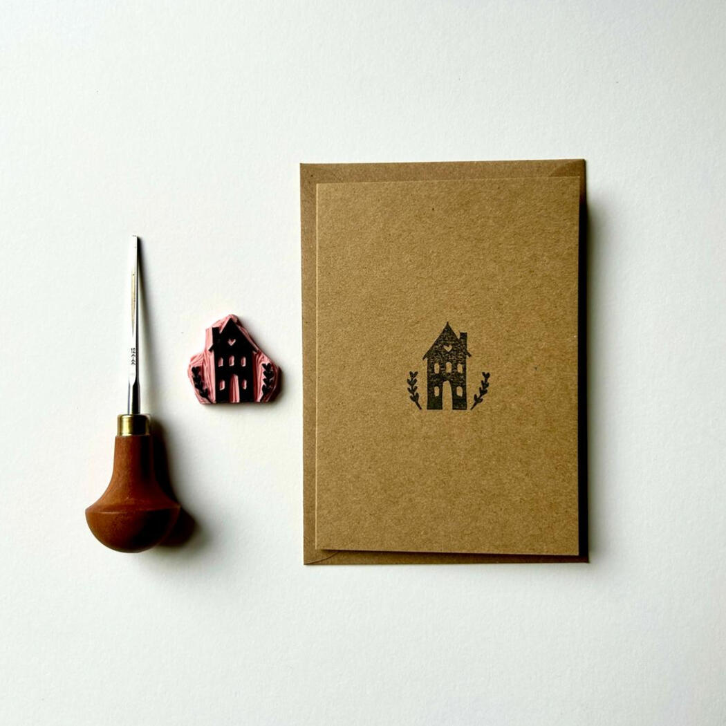 New home handprinted card New home handprinted card
