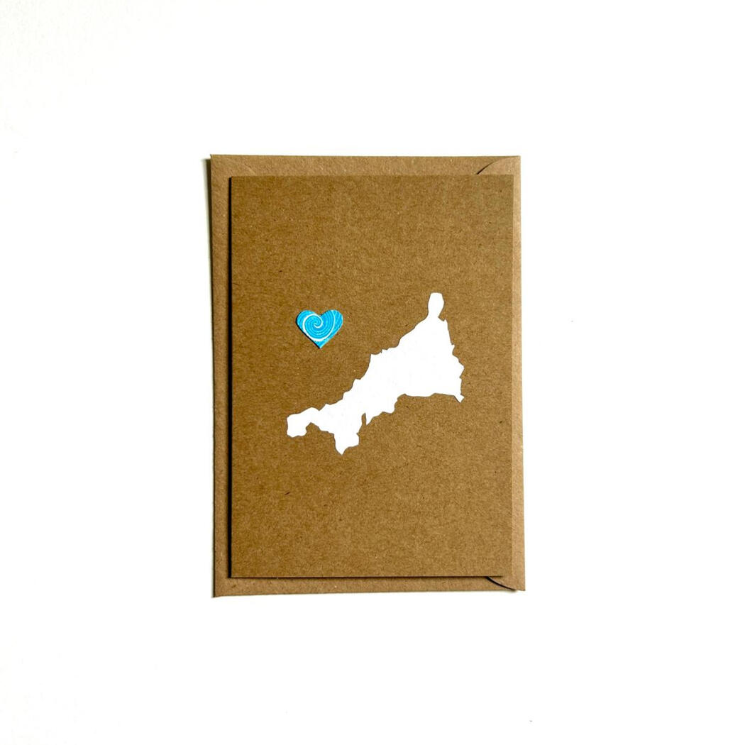 Heart Cornwall card Heart Cornwall card