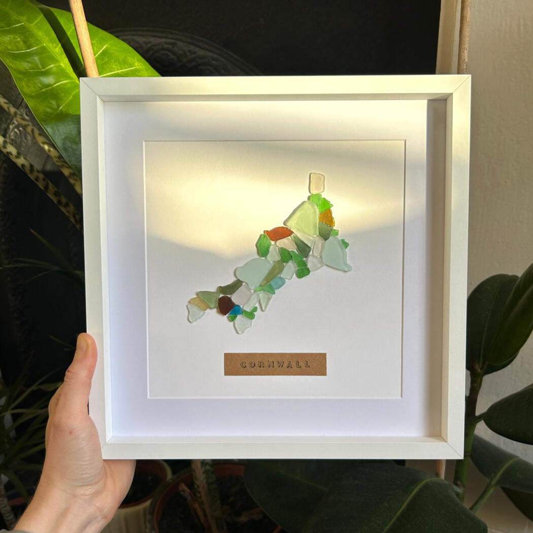 Cornwall sea glass print Cornwall sea glass print
